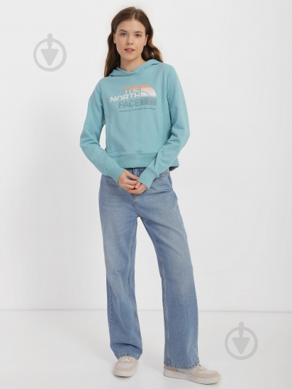 Джемпер THE NORTH FACE W D2 GRAPHIC CROP HOODIE NF0A83FGLV21 р.XS блакитний - фото 2