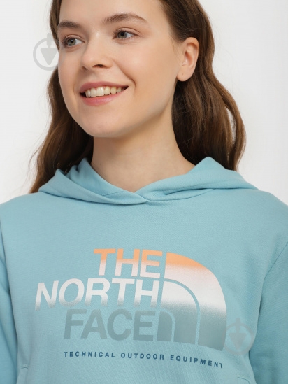 Джемпер THE NORTH FACE W D2 GRAPHIC CROP HOODIE NF0A83FGLV21 р.XS блакитний - фото 4