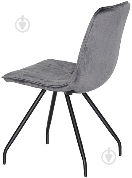 Стілець обідній Роуз X-2007 чорний/сірий - фото 4