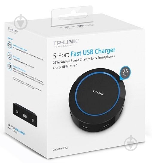Зарядное устройство TP-Link 5-Port USB Charger 25 W - фото 4