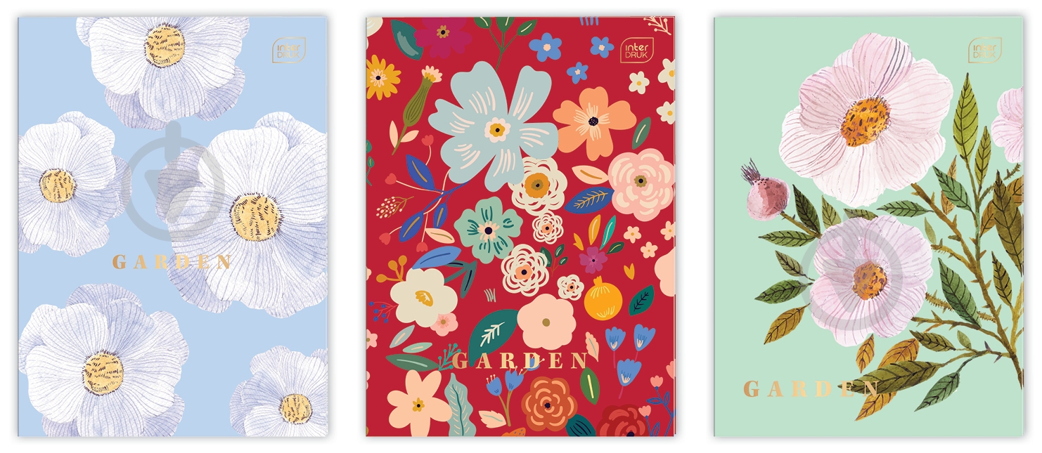 Тетрадь HS Garden /5 А4 96 клетка InterDRUK - фото 1