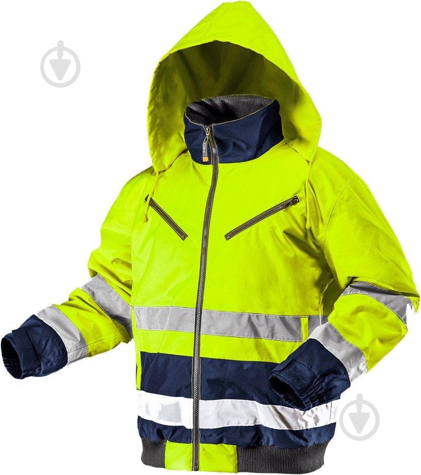 Куртка NEO tools Oxford зимова світлоповертаюча р. S 81-710 жовтий - фото 1