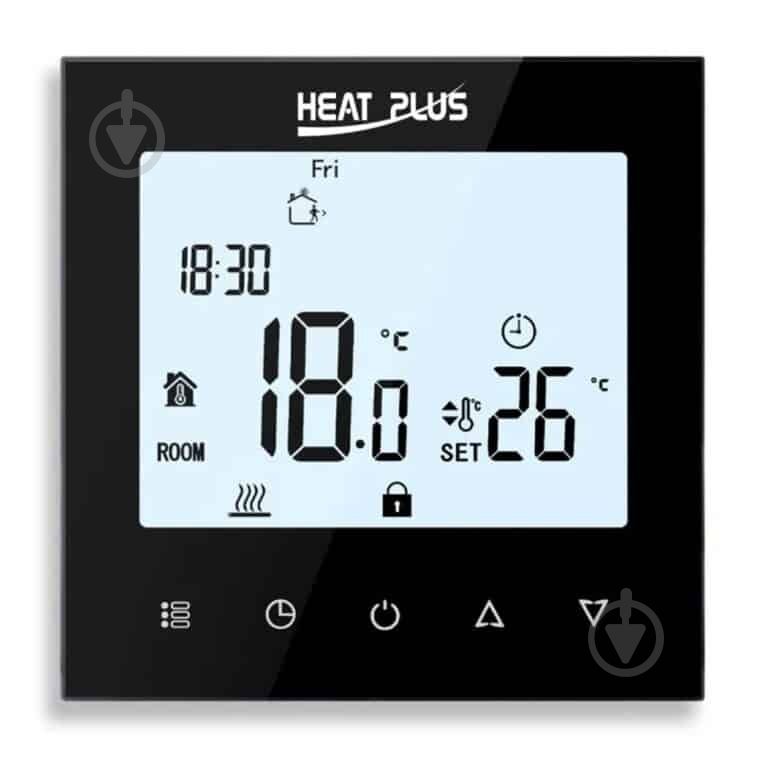 Терморегулятор Heat Plus M8.716W черный - фото 1