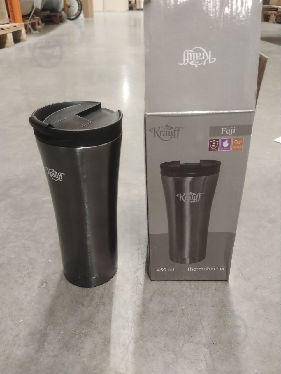 УЦЕНКА! Термочашка Krauff 450 мл 26-178-059 (УЦ №2545) - фото 3