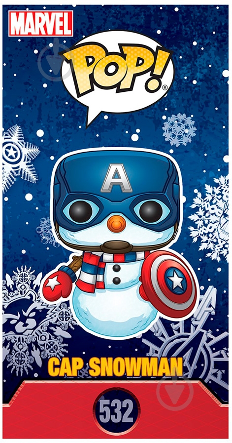 Фигурка Funko POP! Bobble Marvel - Capt America (FUN2503) - фото 4 Фигурка Funko POP! Bobble Marvel - Capt America (FUN2503) - фото 4