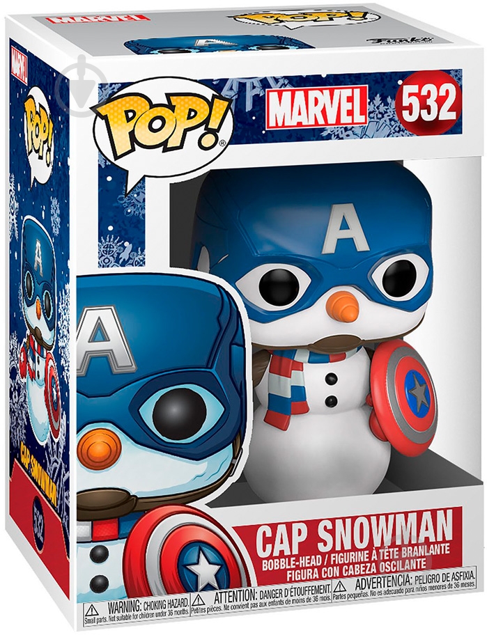 Фигурка Funko POP! Bobble Marvel - Capt America (FUN2503) - фото 2 Фигурка Funko POP! Bobble Marvel - Capt America (FUN2503) - фото 2
