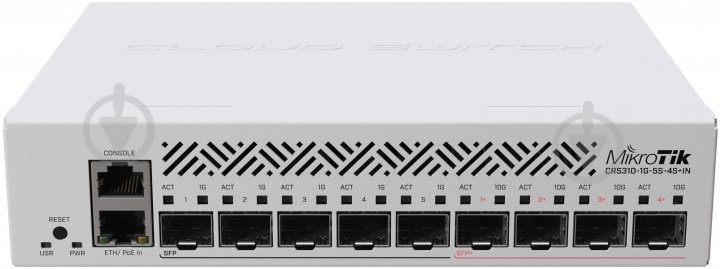 Комутатор Mikrotik CRS310-1G-5S-4S+IN - фото 1 Комутатор Mikrotik CRS310-1G-5S-4S+IN - фото 1