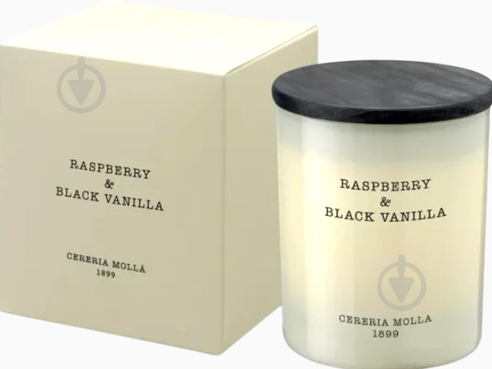 Свеча ароматическая Cereria Molla Premium Raspberry & Black Vanilla 230 г - фото 1