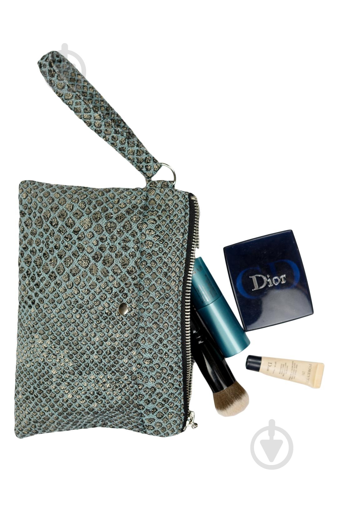 Косметичка ART KNIT PYTHON бирюзовая - фото 1