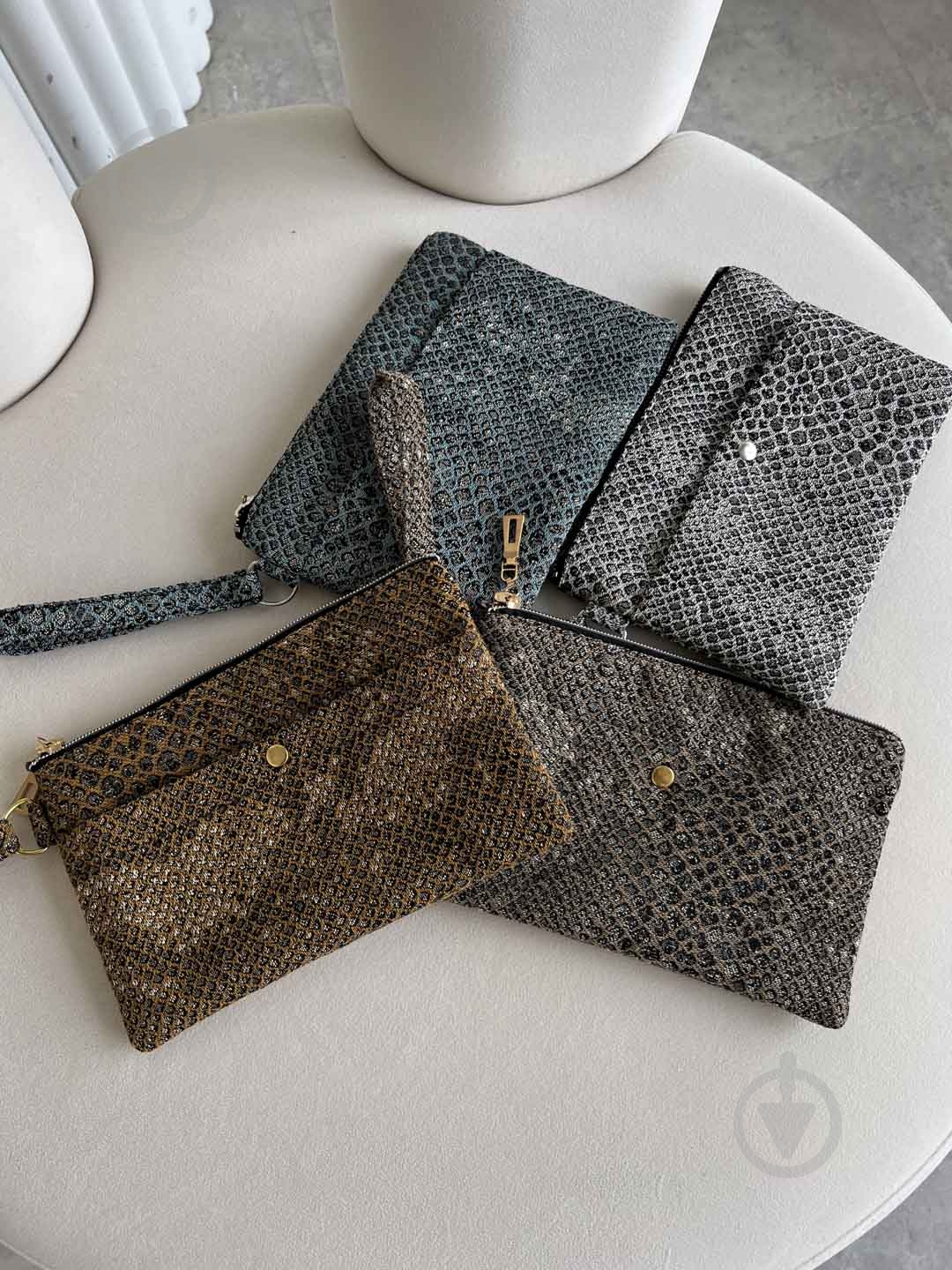 Косметичка ART KNIT PYTHON коричневая - фото 4