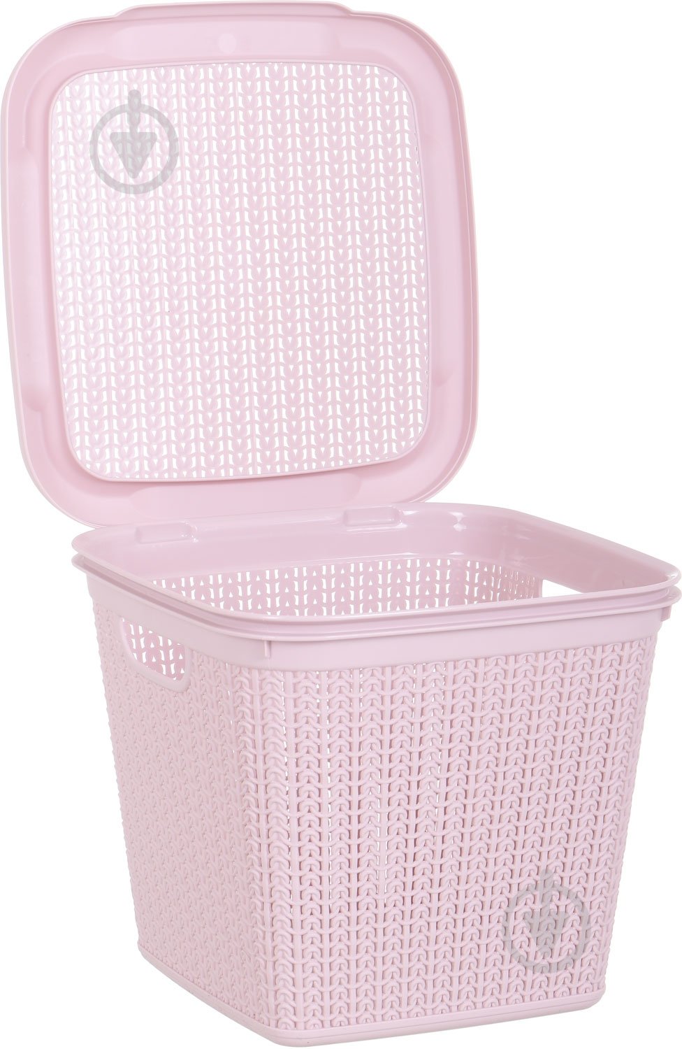 Корзина для хранения Ucsan Plastik розовый рожева пудра 275x300x300 мм - фото 3
