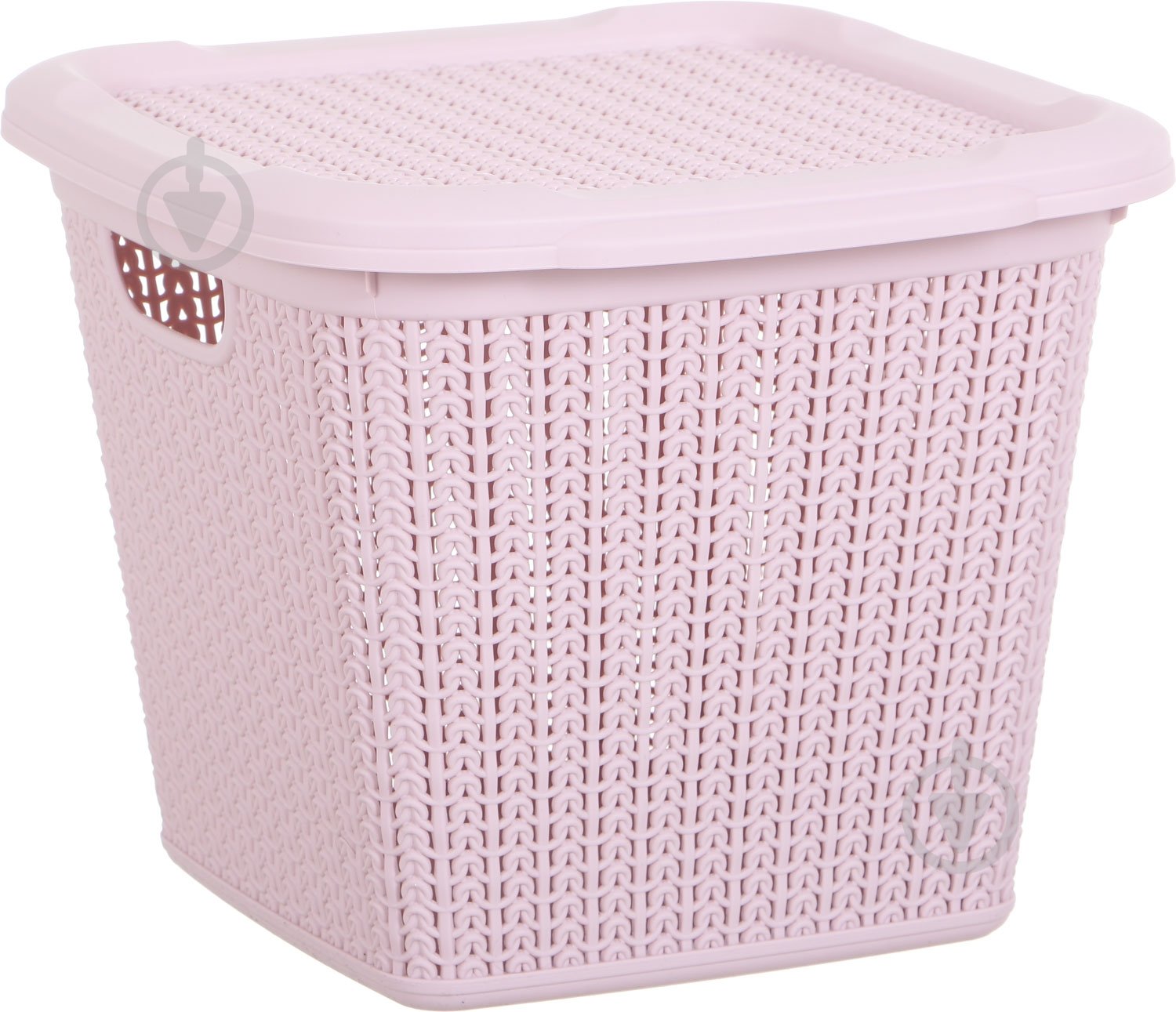 Корзина для хранения Ucsan Plastik розовый рожева пудра 275x300x300 мм - фото 1