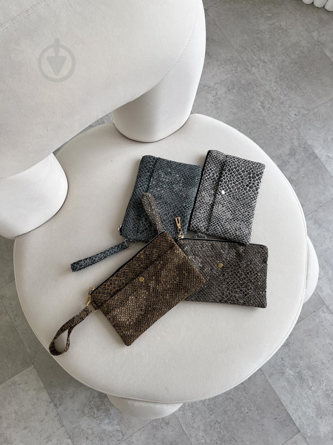 Косметичка ART KNIT PYTHON серая - фото 4 Косметичка ART KNIT PYTHON серая - фото 4