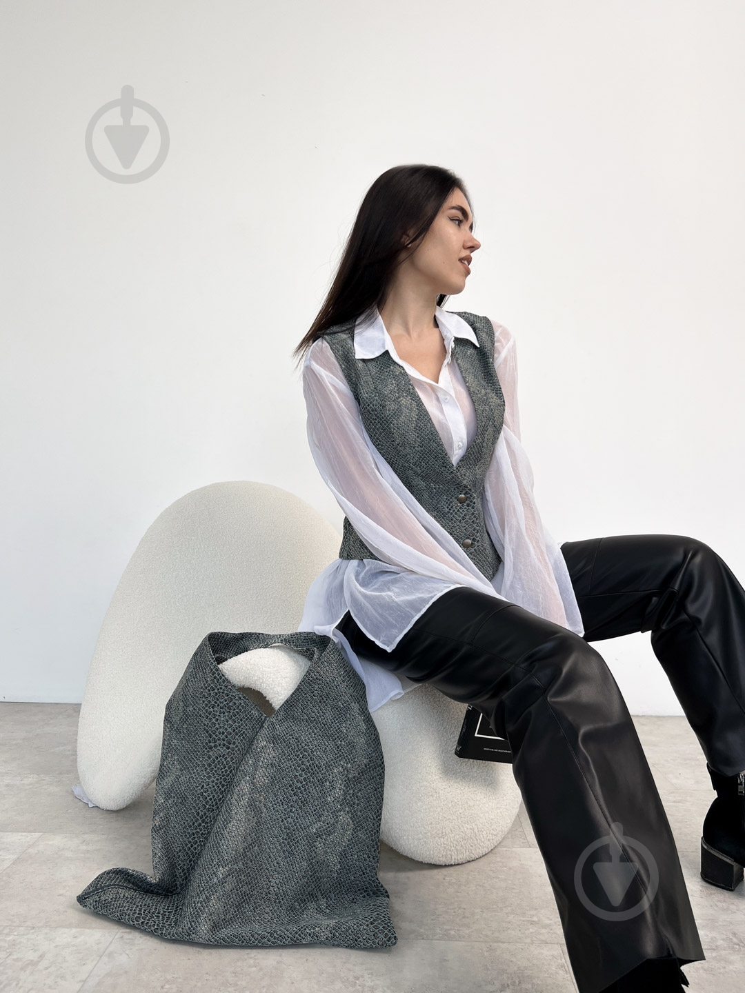 Сумка-шоппер PYTHON бирюзовый (travel bag) ART KNIT - фото 3