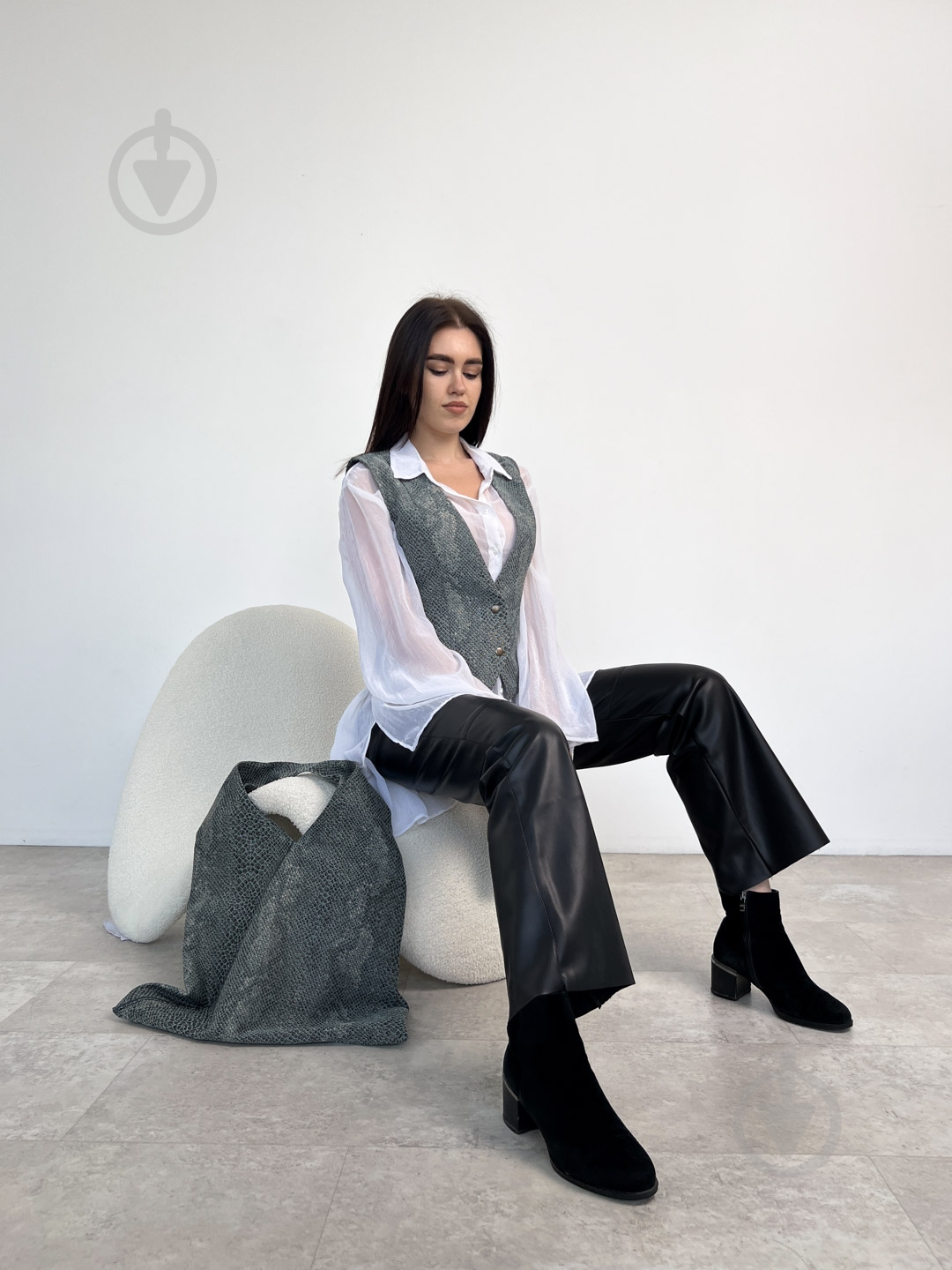 Сумка-шоппер PYTHON бирюзовый (travel bag) ART KNIT - фото 4