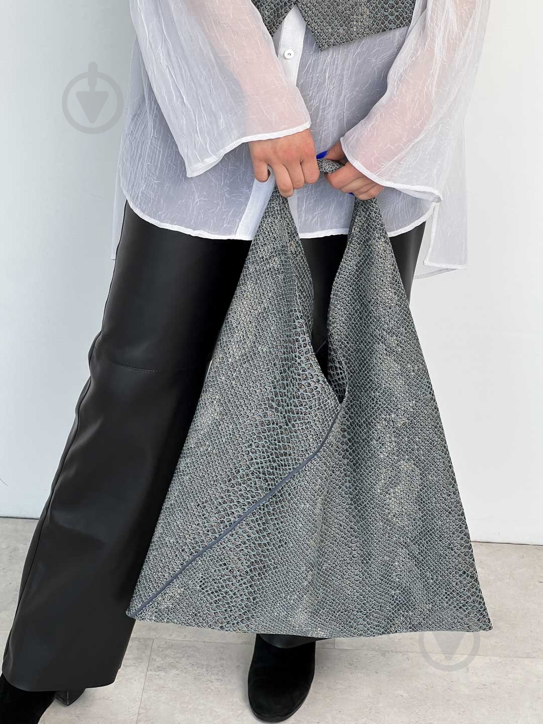 Сумка-шоппер PYTHON бирюзовый (travel bag) ART KNIT - фото 1