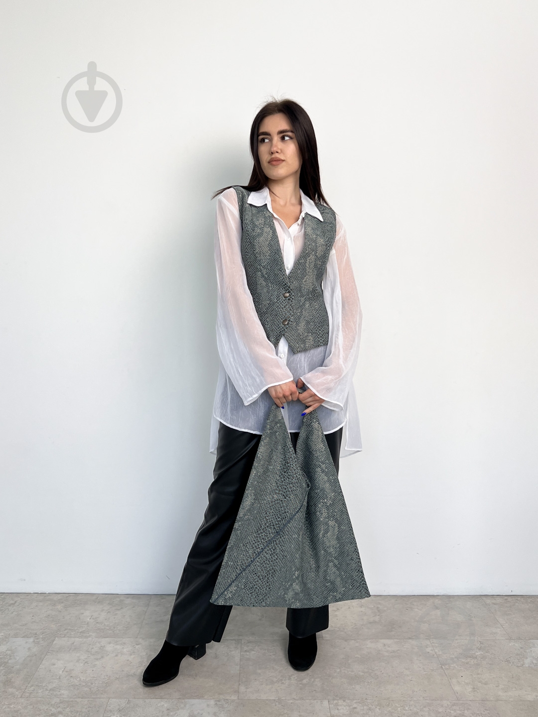 Сумка-шоппер PYTHON бирюзовый (travel bag) ART KNIT - фото 2