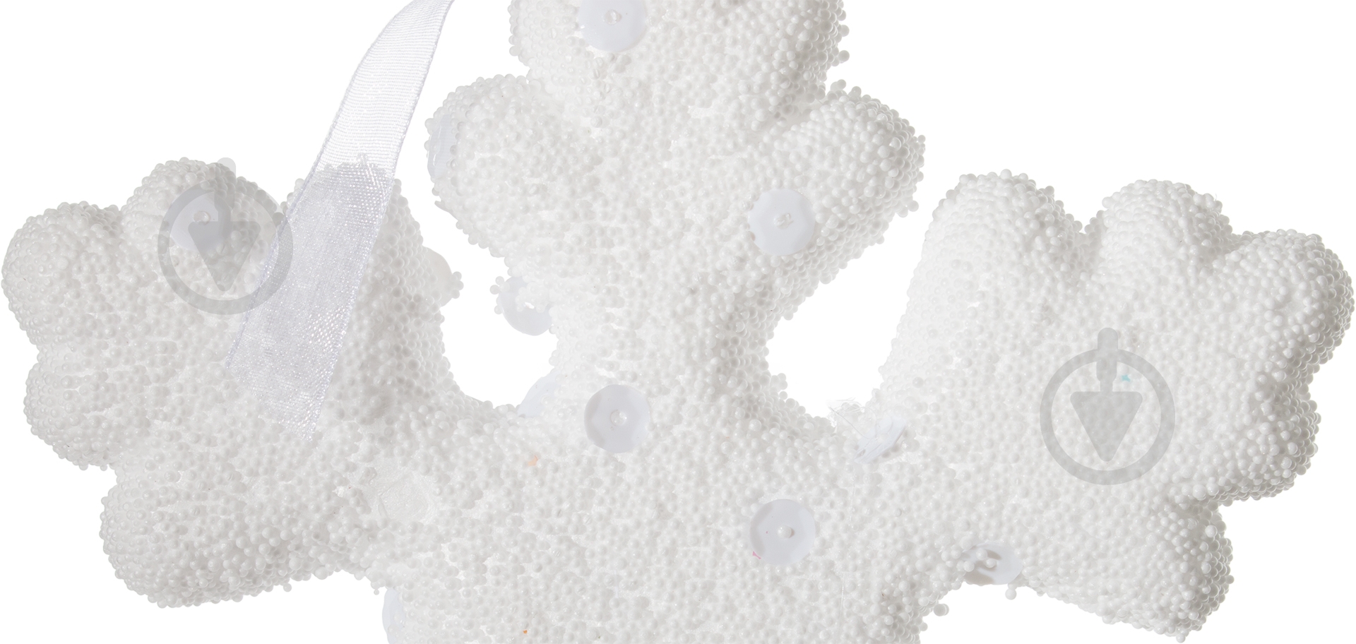 Декорація новорічна Сніжинка 15 см SDK3999W - фото 2