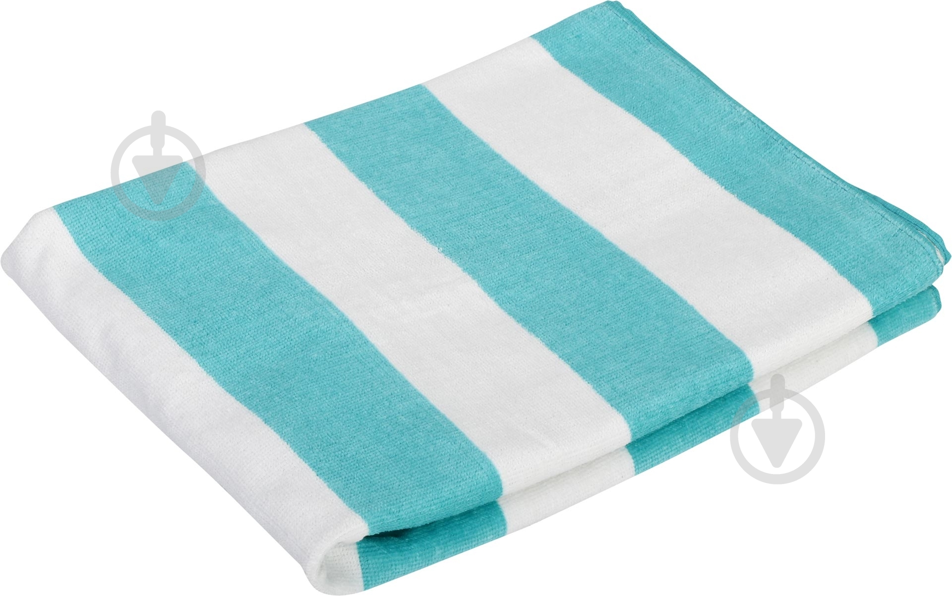 Полотенце пляжное Полоска 76x152 см ментол - фото 1