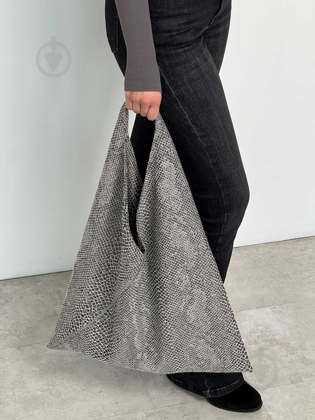 Сумка-шопер PYTHON сірий (travel bag) ART KNIT - фото 1