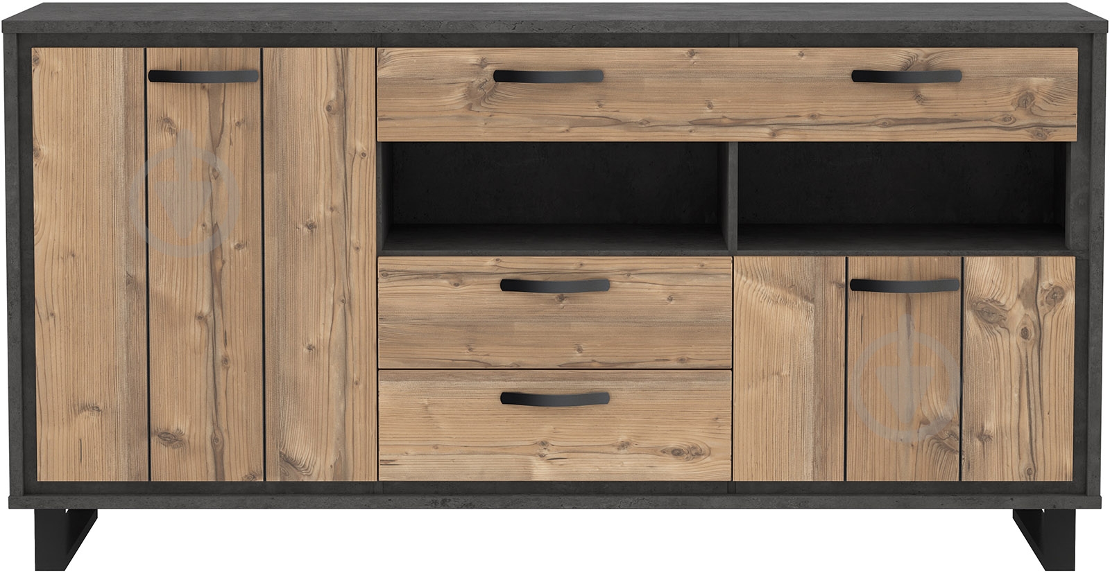 Комод Forte Meble AZARA RSRK231L ель брамберг / бетон темно-серый - фото 1 Комод Forte Meble AZARA RSRK231L ель брамберг / бетон темно-серый - фото 1