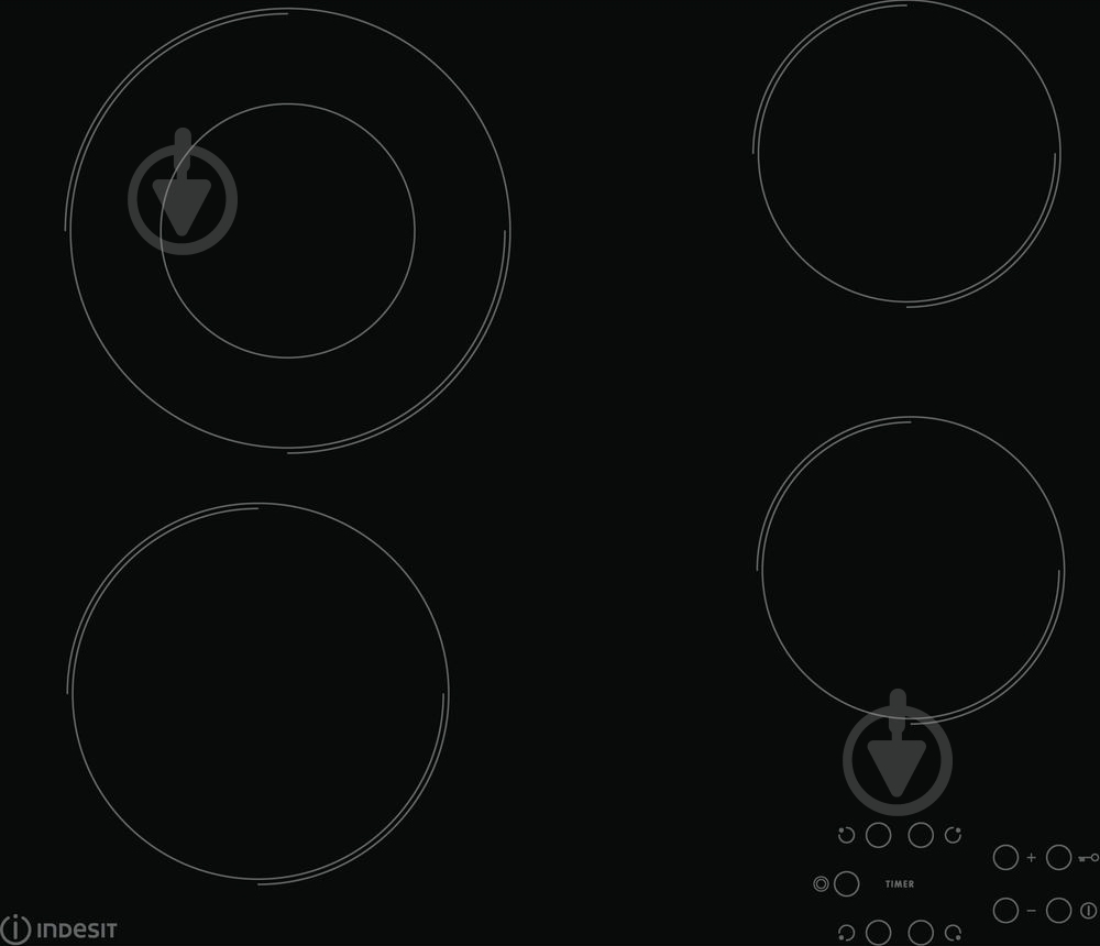 Варочная поверхность электрическая Indesit RI 260 C - фото 1