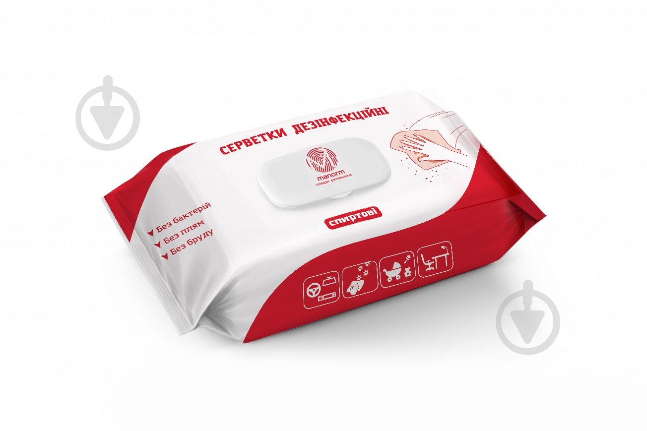 Влажные салфетки Manorm дезинфекционные НОР-Експрес в ассортименте 60 шт. - фото 1