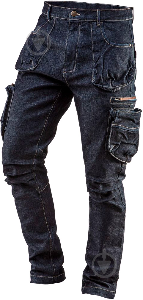 Штани робочі NEO tools Denim р. M 81-229 синій - фото 1