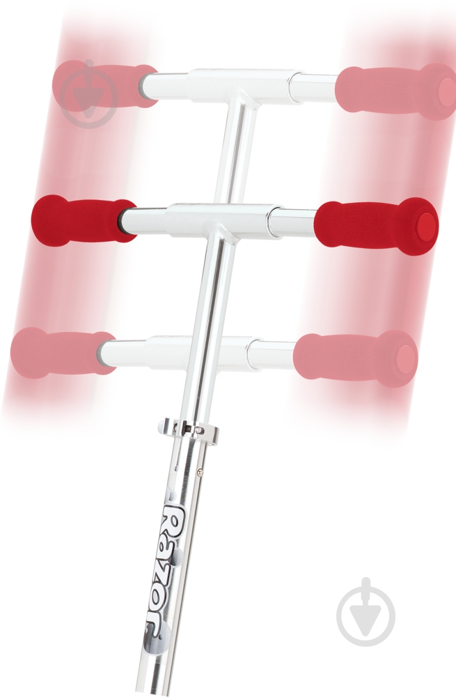 Самокат Razor дитячий A5 Lux красный с серым - фото 4