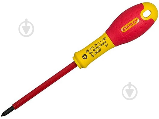 Отвертка Stanley FatMax VDE 1000V Ph0х75мм 0-65-414 - фото 1