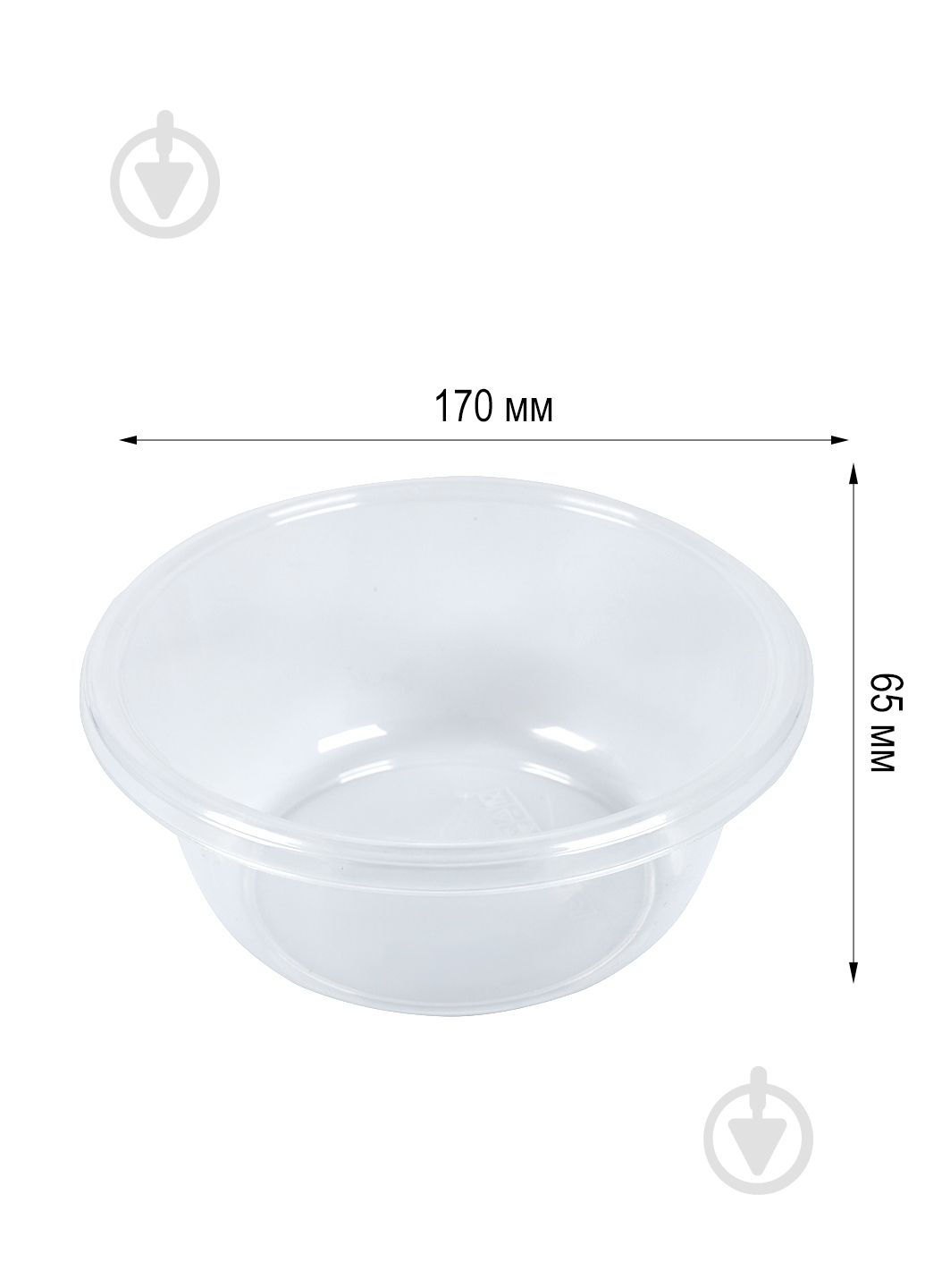 Миска Starplast 1 л молочный с салатовым - фото 3