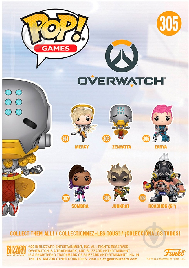 Фигурка Funko POP! Zenyatta (FUN873) - фото 6 Фигурка Funko POP! Zenyatta (FUN873) - фото 6