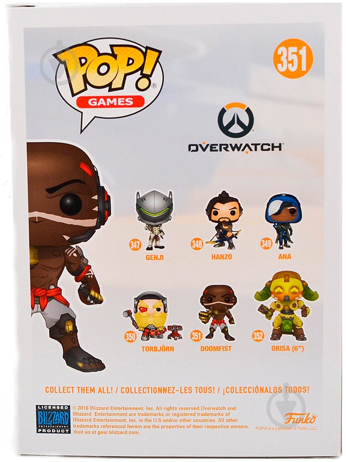 Фигурка Funko POP! Doomfist (FUN1492) - фото 6 Фигурка Funko POP! Doomfist (FUN1492) - фото 6