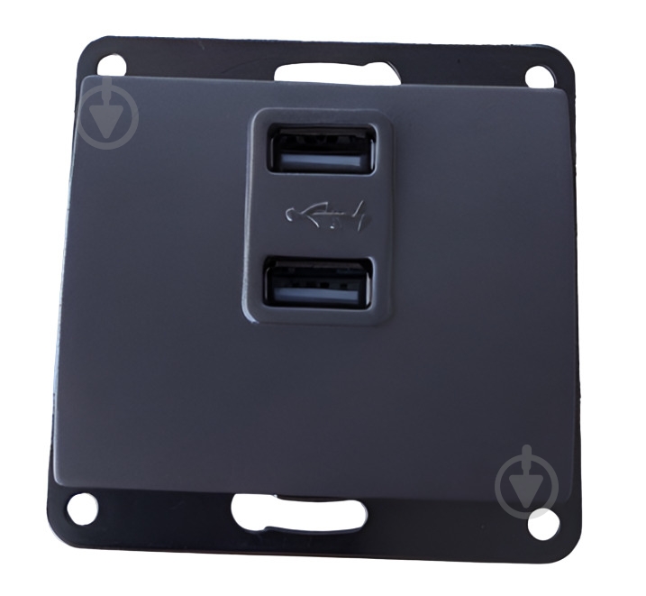 Розетка USB Siemens Iris IP20 черный коссо 5TG20253 AC - фото 1