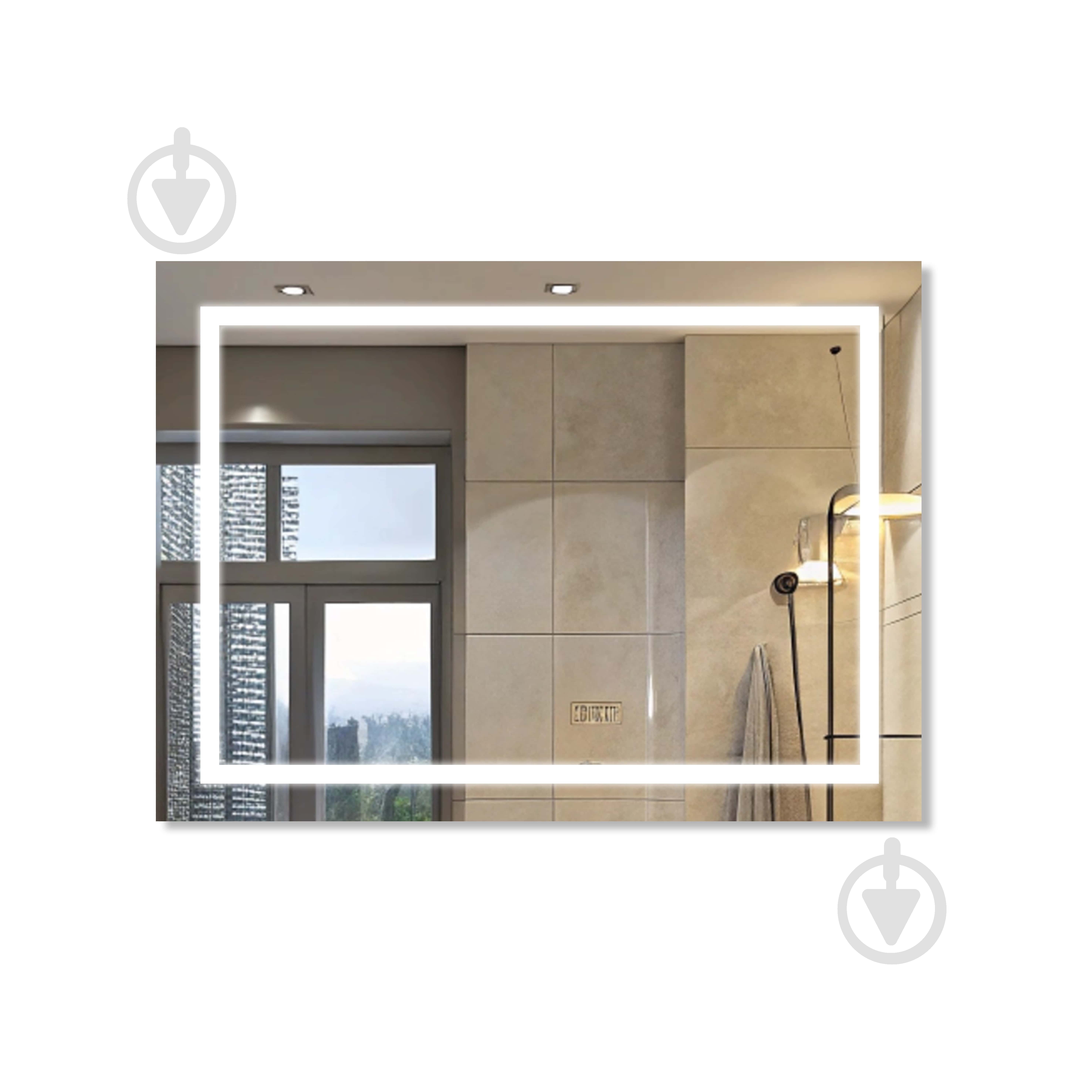 Зеркало со встроенной подсветкой Мойдодыр SHARP 55x75 / 75x55 - фото 2