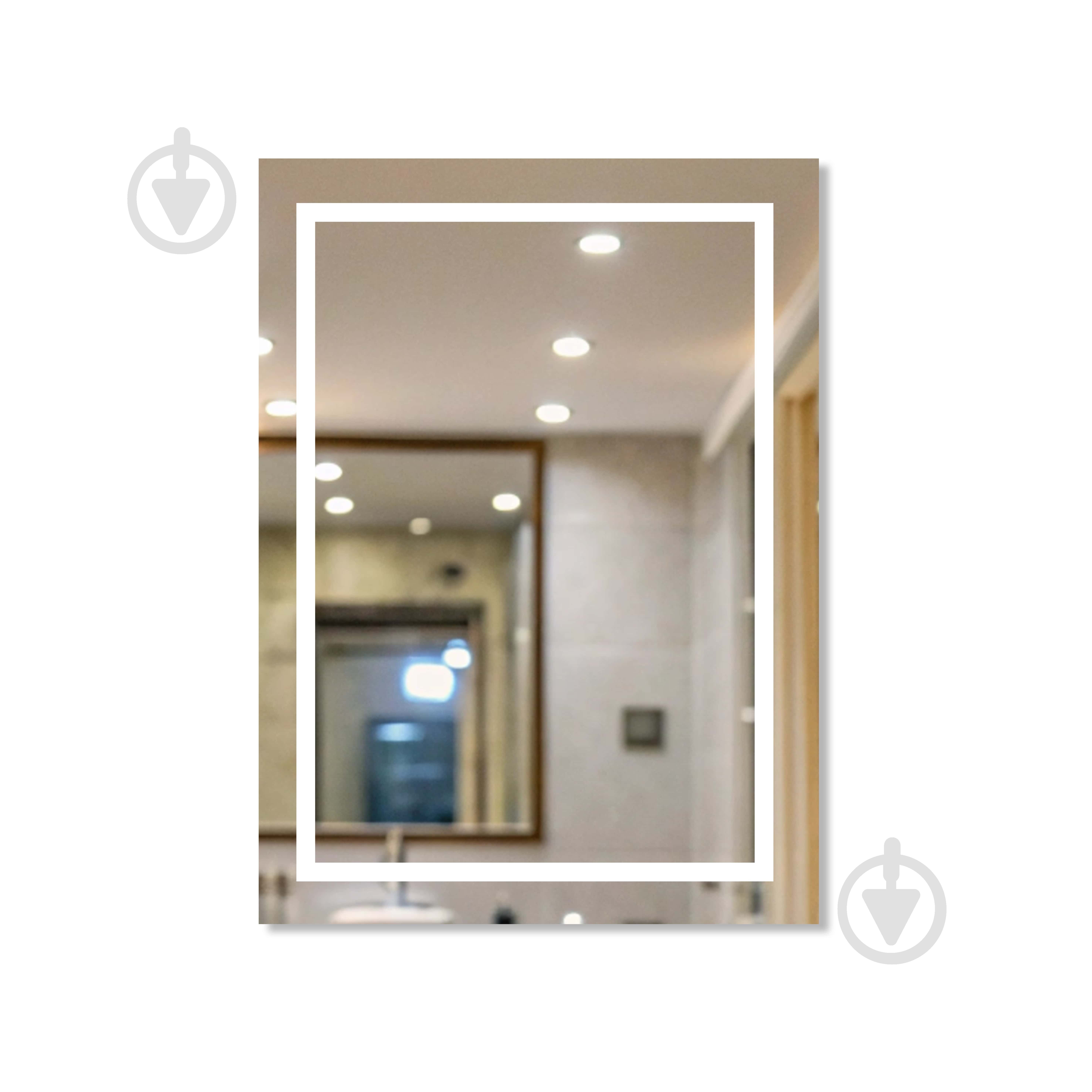 Зеркало со встроенной подсветкой Мойдодыр SHARP 55x75 / 75x55 - фото 1