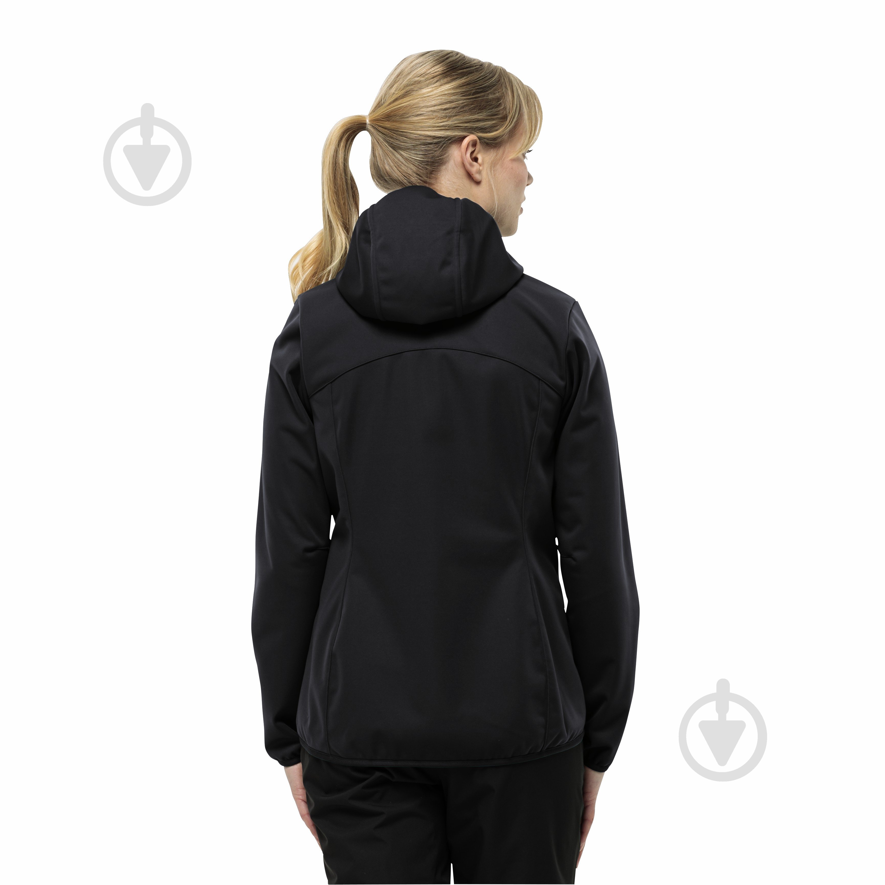 Кофта Jack Wolfskin Windhain Hoody W 1307481_6000 р.XS чорний - фото 3 Кофта Jack Wolfskin Windhain Hoody W 1307481_6000 р.XS чорний - фото 3