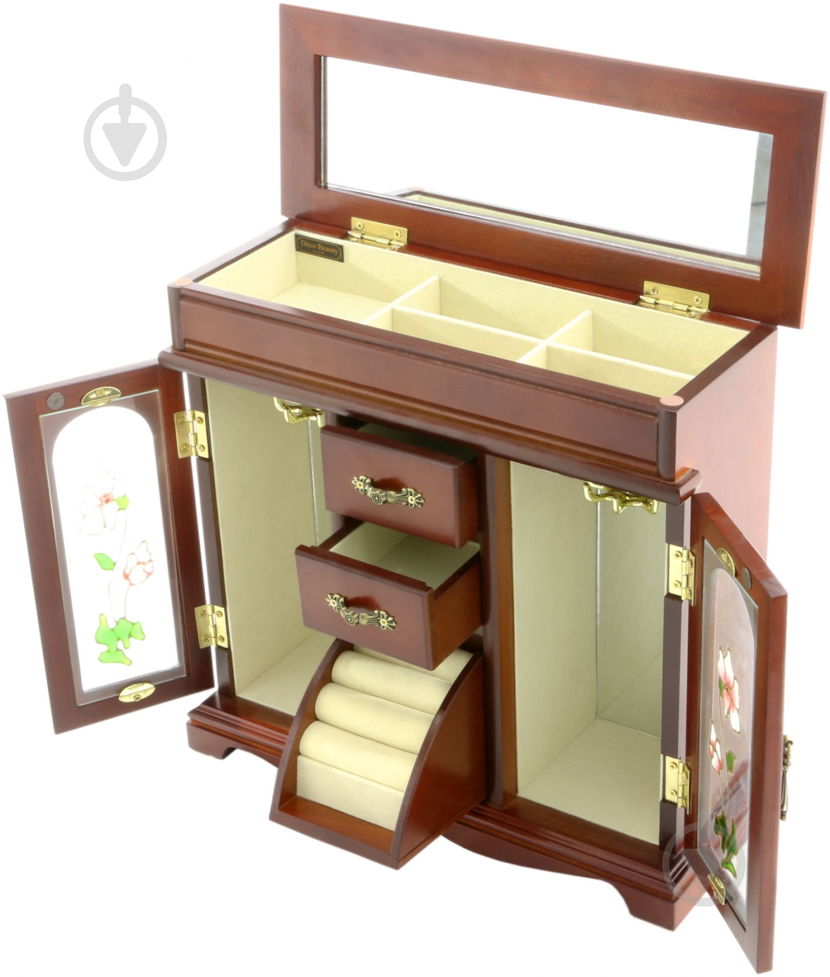 Мини-комод Романтика темный орех E7537B - фото 3