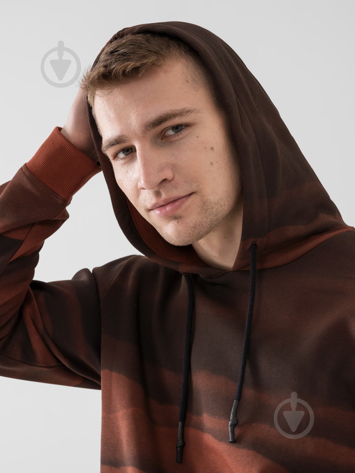 Джемпер 4F D4Z21-BLM215-81S р. M коричневый - фото 2