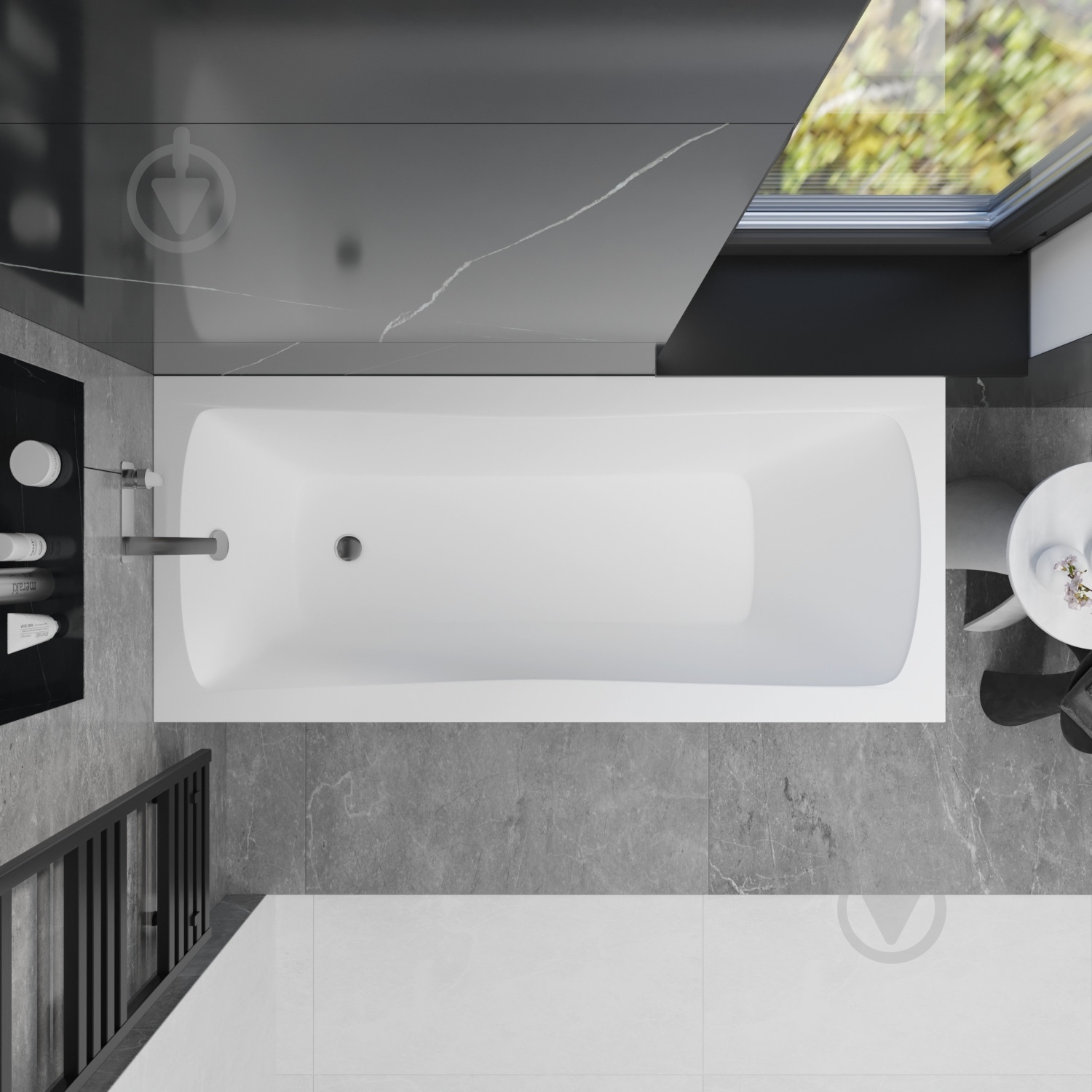 Ванна акриловая Helmken Luna 86396VV153 149,5х70 см комплект 2 в 1 - фото 18