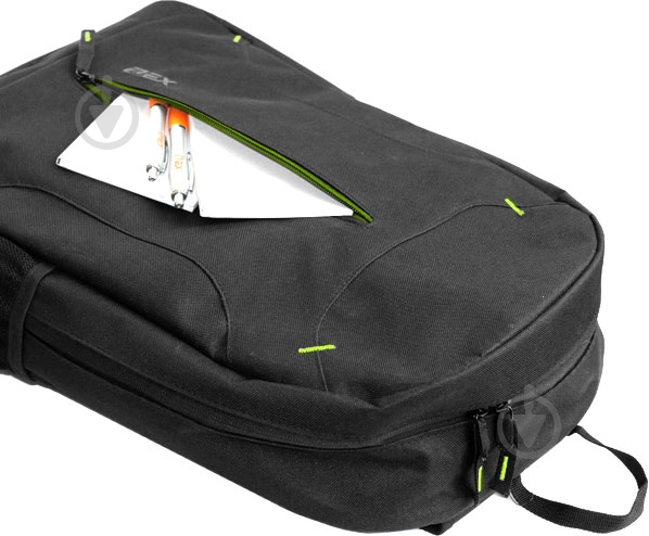 Рюкзак D-Lex LX-660P-BK 16" black/green - фото 5 Рюкзак D-Lex LX-660P-BK 16" black/green - фото 5