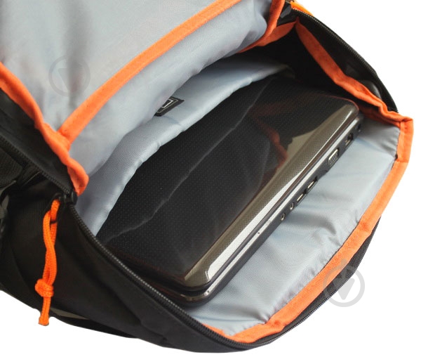 Рюкзак D-Lex LX-670P-BK 16" black/orange - фото 4 Рюкзак D-Lex LX-670P-BK 16" black/orange - фото 4