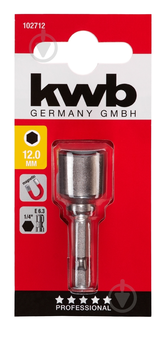 Біта KWB HEX 12x50 мм 1 шт. 102712 - фото 1 Біта KWB HEX 12x50 мм 1 шт. 102712 - фото 1
