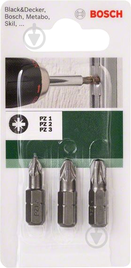 Бита Bosch 3 шт. 2609255967 - фото 2