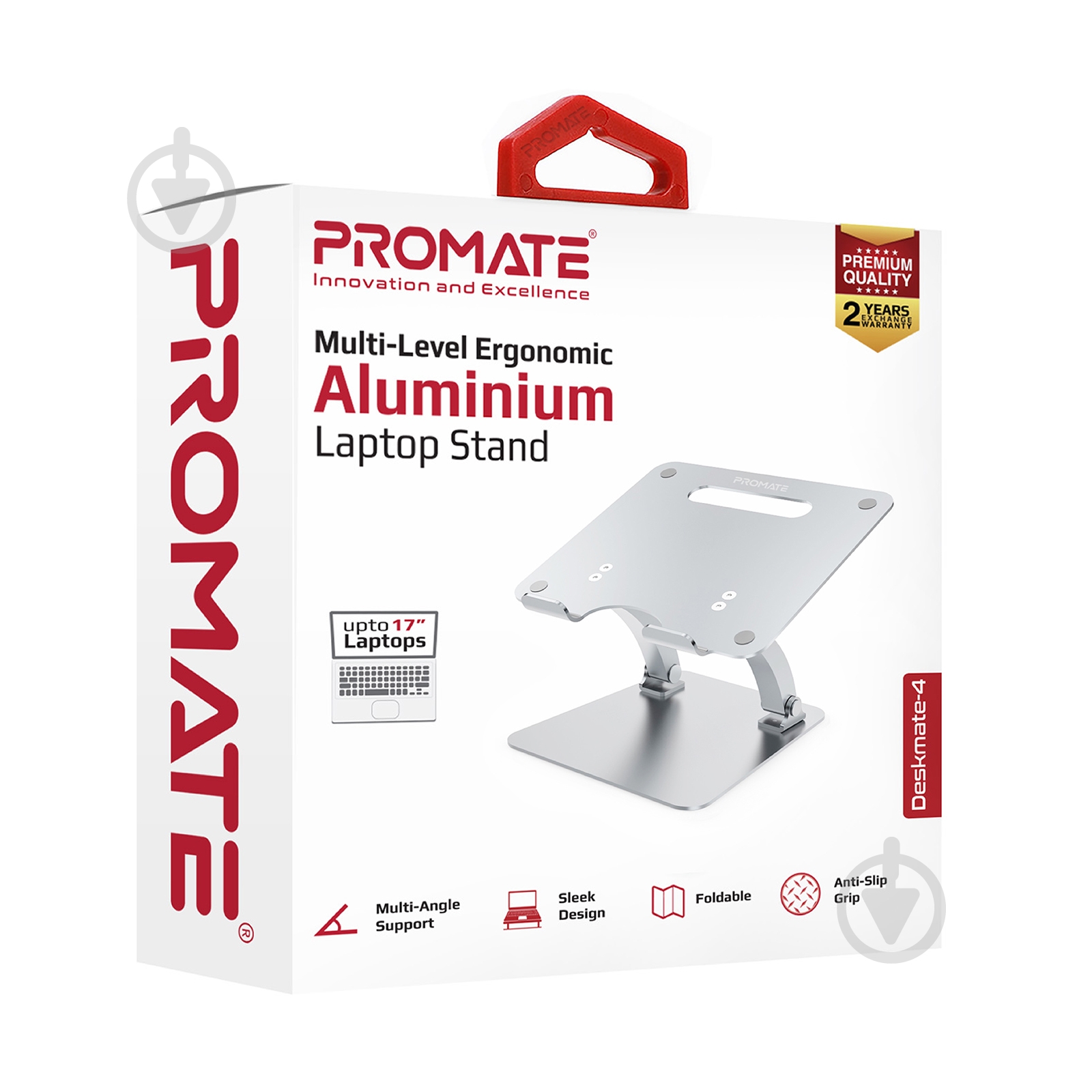 Подставка для ноутбука Promate DeskMate-4 Silver (deskmate-4.silver) - фото 6