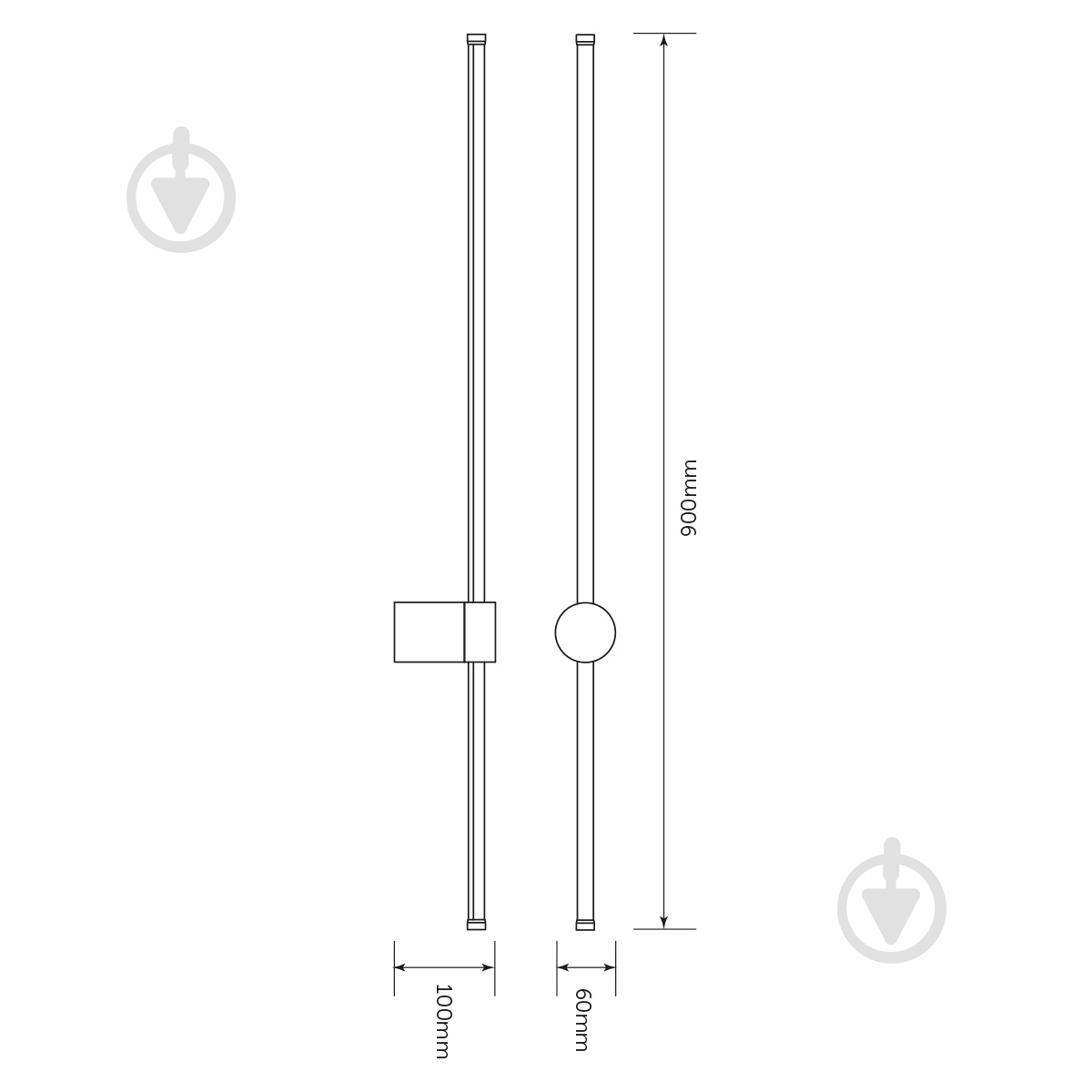 Бра LED CONCEPT LED WL MONROE 090 12 Вт черный - фото 6