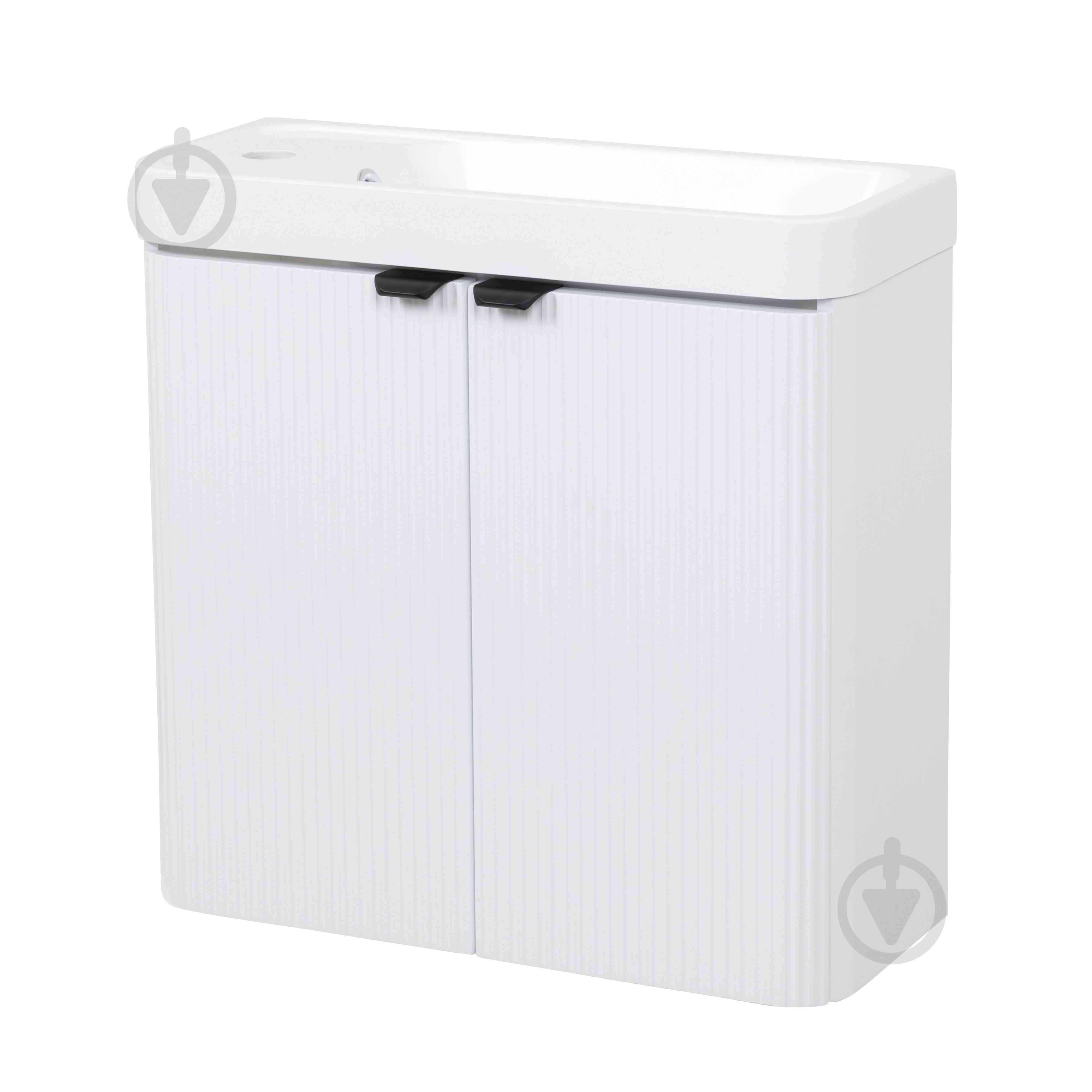 Тумба подвесная Aqua Rodos FROST MINI (WHITE-MATT-PVC) с умывальником BAR MINI L 50 см - фото 1 Тумба подвесная Aqua Rodos FROST MINI (WHITE-MATT-PVC) с умывальником BAR MINI L 50 см - фото 1