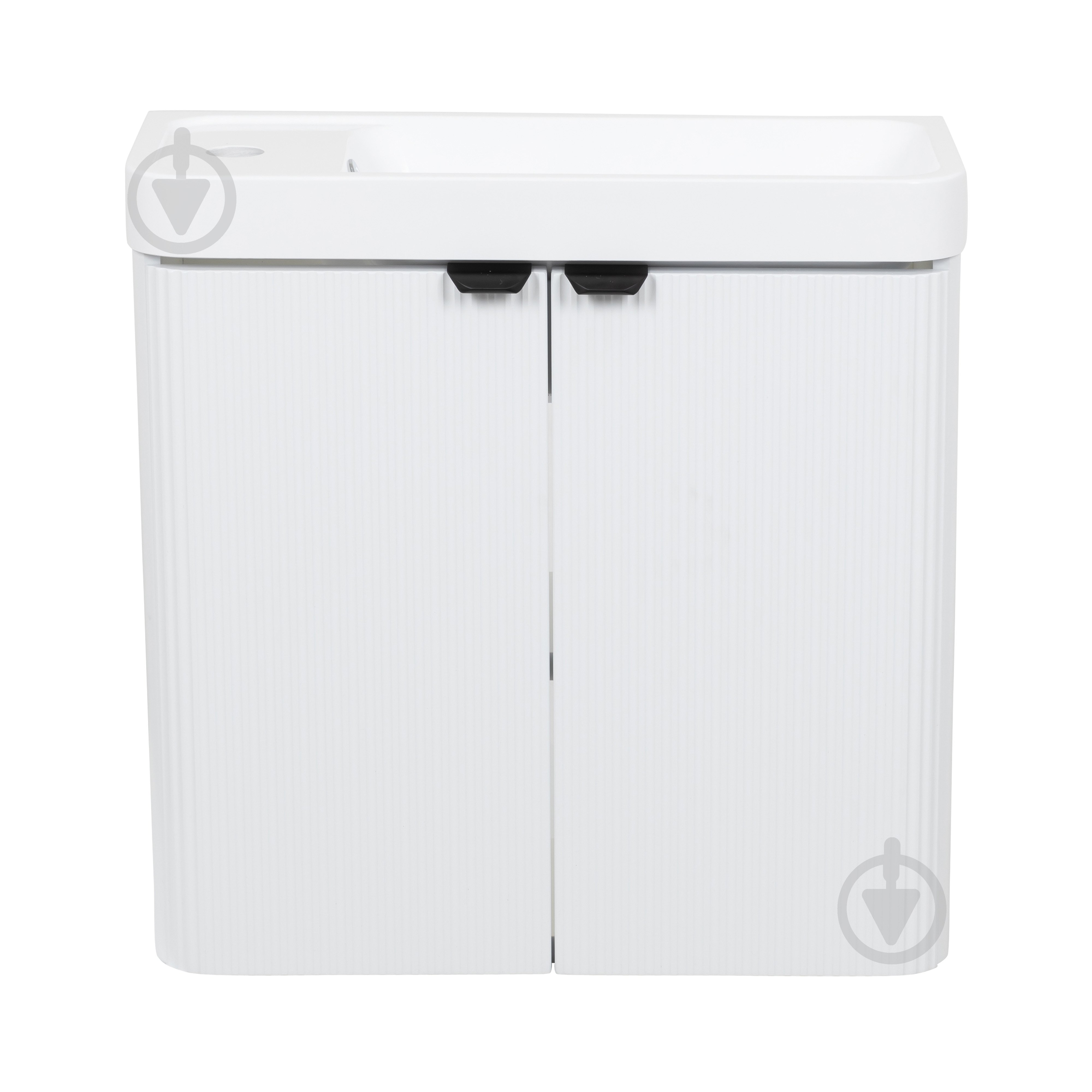 Тумба подвесная Aqua Rodos FROST MINI (WHITE-MATT-PVC) с умывальником BAR MINI L 50 см - фото 3 Тумба подвесная Aqua Rodos FROST MINI (WHITE-MATT-PVC) с умывальником BAR MINI L 50 см - фото 3