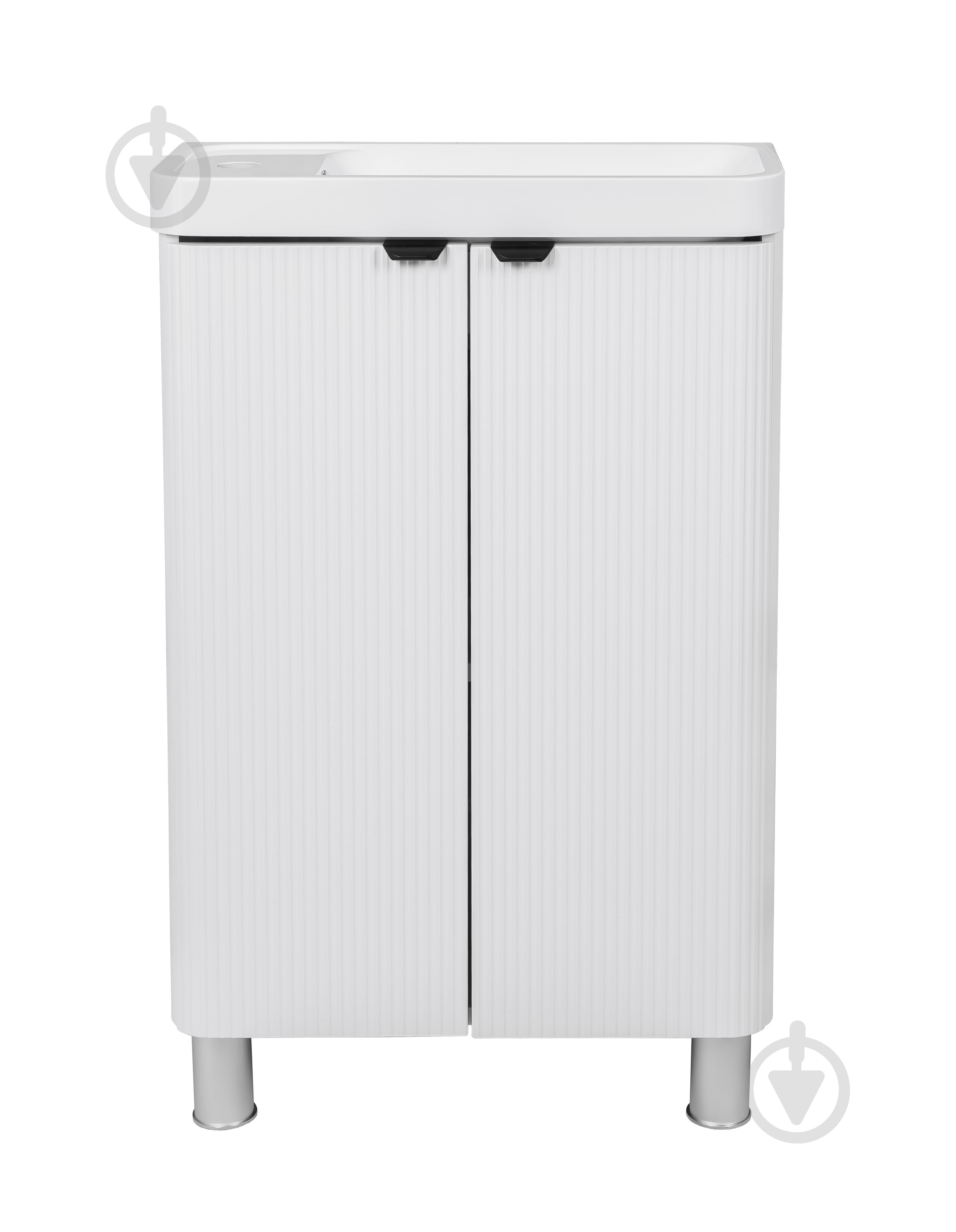Тумба напольная Aqua Rodos FROST MINI (WHITE-MATT-PVC) с умывальником BAR MINI L 50 см - фото 3 Тумба напольная Aqua Rodos FROST MINI (WHITE-MATT-PVC) с умывальником BAR MINI L 50 см - фото 3