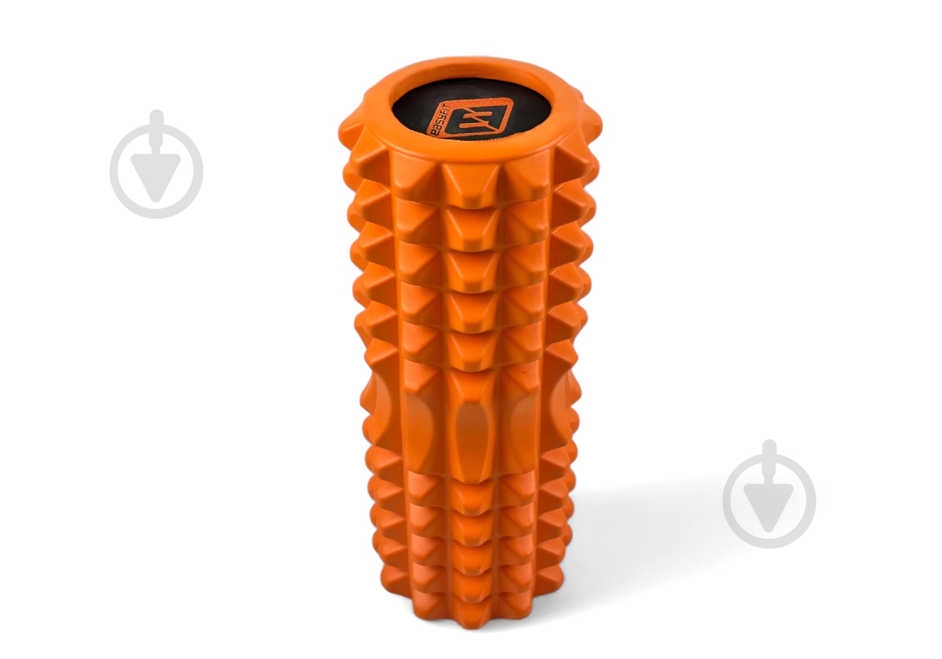Массажный ролик EasyFit Solid Roller v.1.2s 33х13 см оранжевый EF-2052-OR - фото 1
